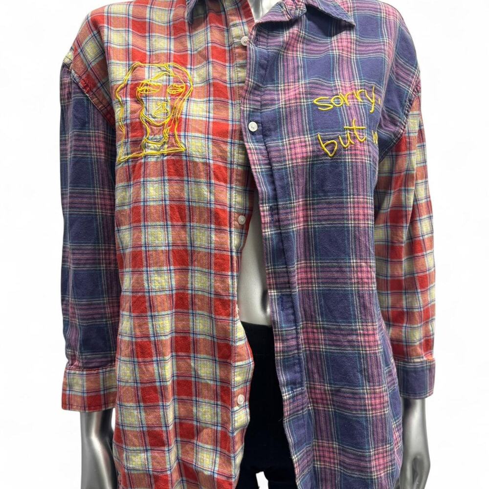 two toned flannel